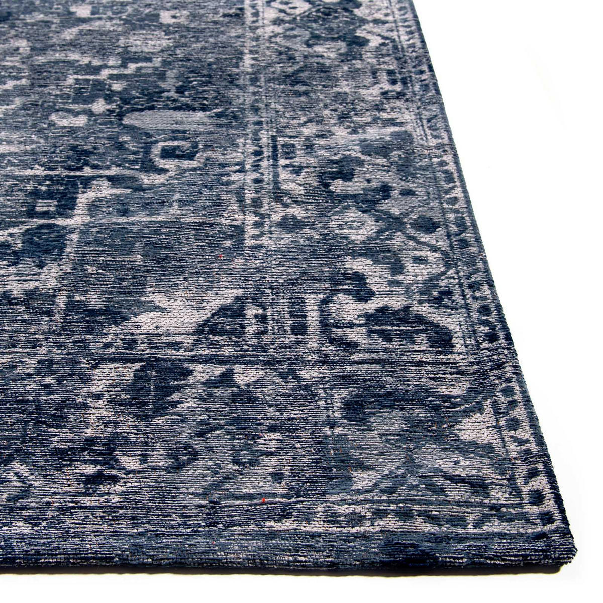 TEPPICH Heris Deep Blue 140/200 cm - Blau, Textil (140/200cm) - Lola&Moi
