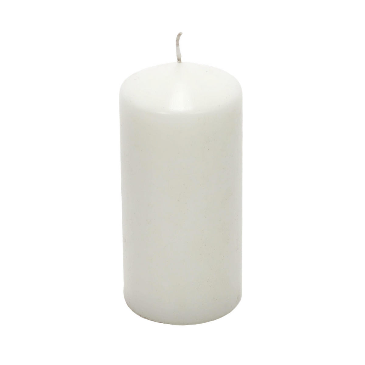 KERZE aus Paraffin 7/7/15 cm - Weiß, Paraffin (7/15/7cm) - Home Styling Collection