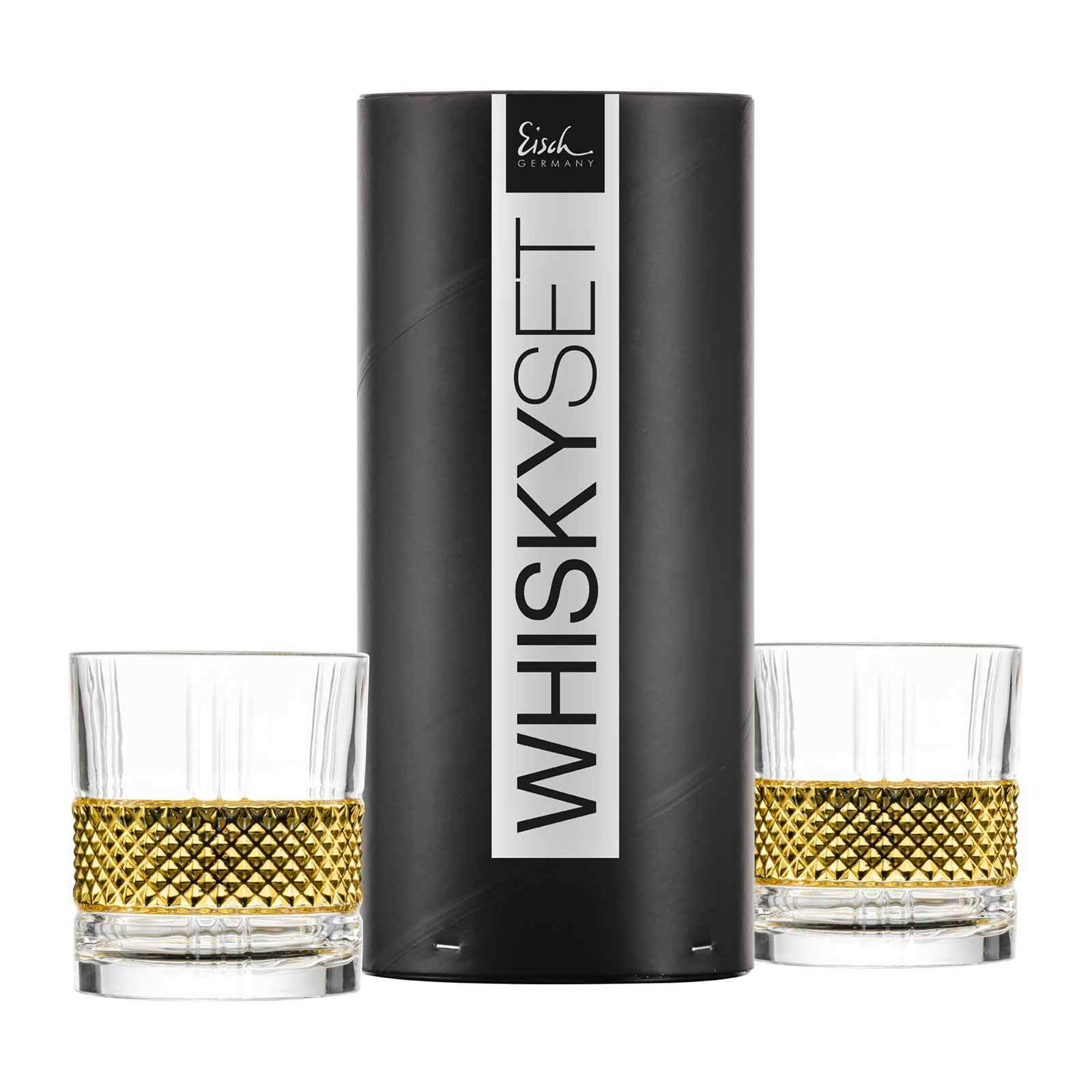 WHISKYBECHER Glen gold 330 ml 2er Set - Goldfarben, Glas (0.33L) - Eisch