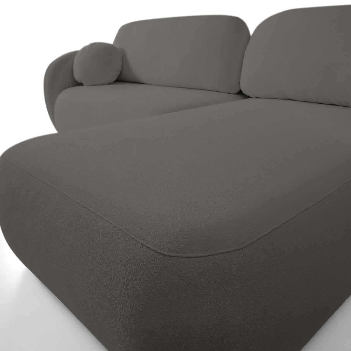 ECKSOFA Olena - Dunkelgrau (Sicuro 80) - Dunkelgrau, Holzwerkstoff (248/174cm)