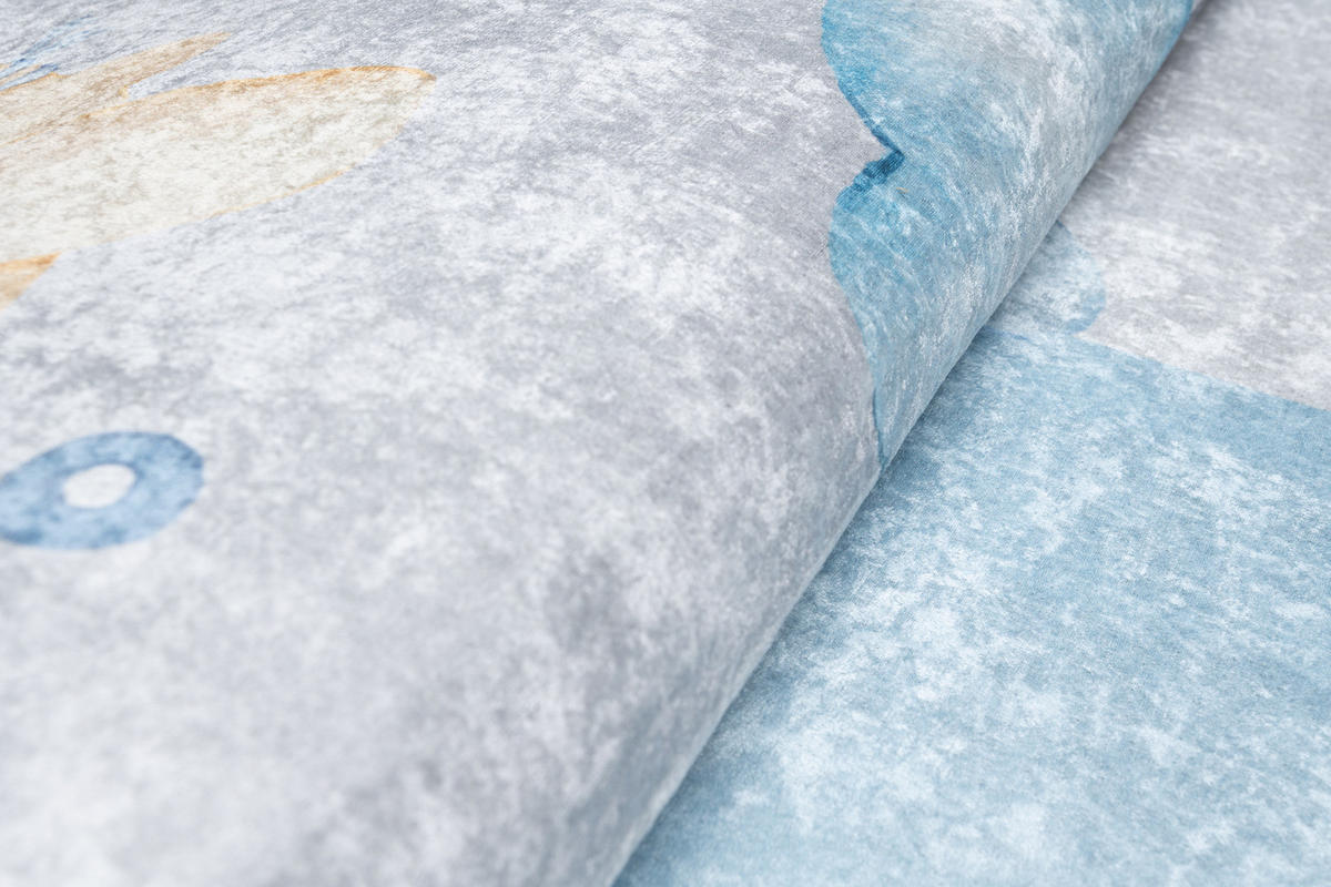 TEPPICH EMMA Grau 80/150 cm - Grau, Kunststoff (80/150cm) - Tapiso