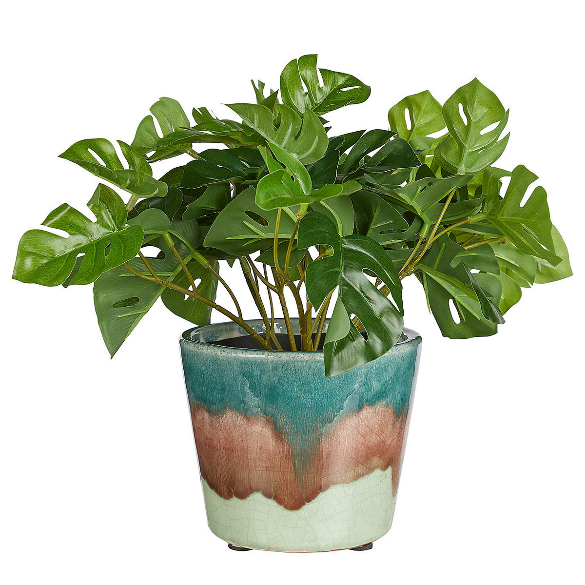 BLUMENTOPF (6er Set) Evergreen - Grau, Keramik (12cm) - Butlers
