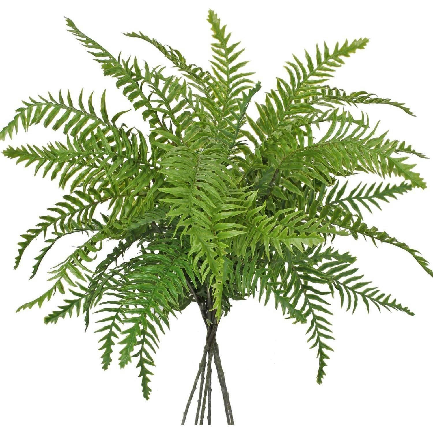 KÜNSTLICHER Farnzweig Boston Farn 76 cm 3 Zweige - Grün, Kunststoff (1cm)