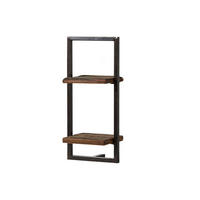WANDREGAL Altholz 35x25x75 braun lackiert SEVILLA #09 - Braun, Holz (35/75/25cm) - Massivmoebel24