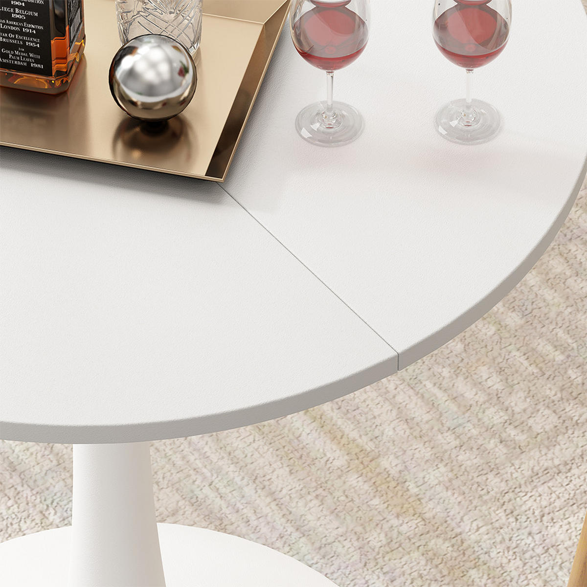 Weiß, Holzwerkstoff (70/70/73cm) - Vicco