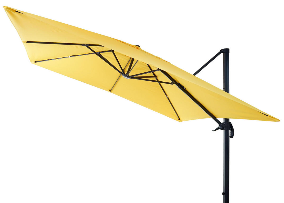 AMPELSCHIRM I Gelb 300/300 cm - Gelb, Textil (360/300cm) - MCW