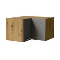 ECKHÄNGESCHRANK Oslo W12/60/36 Eiche Artisan / Dust Grey Matt 60 / 60 / 36cm - Eiche Artisan/Grau, Holz/Holzwerkstoff (60/36/60cm) - Feldmann-Wohnen