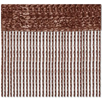 FADENVORHANG 90 cm x 240 cm Fadengardine (Braun) Ideal als Insektenschutz oder Raumteiler - Braun, Textil (90/240cm) - Bestlivings