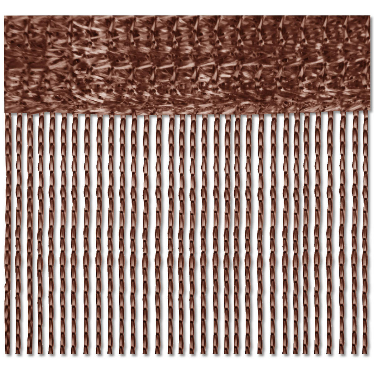 FADENVORHANG 90 cm x 240 cm Fadengardine (Braun) Ideal als Insektenschutz oder Raumteiler - Braun, Textil (90/240cm) - Bestlivings