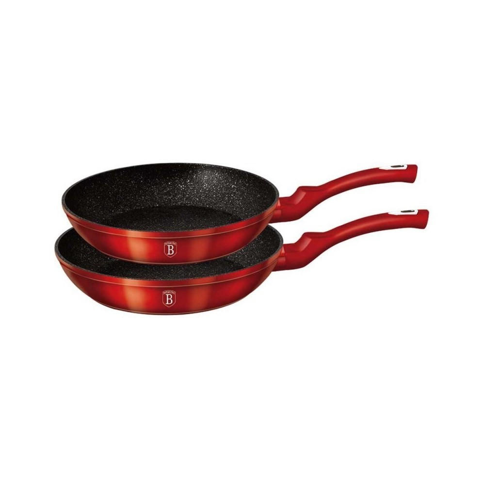 PFANNENSET Rot 26/26/4.8 cm BH1612 - Rot, Metall - Berlinger Haus