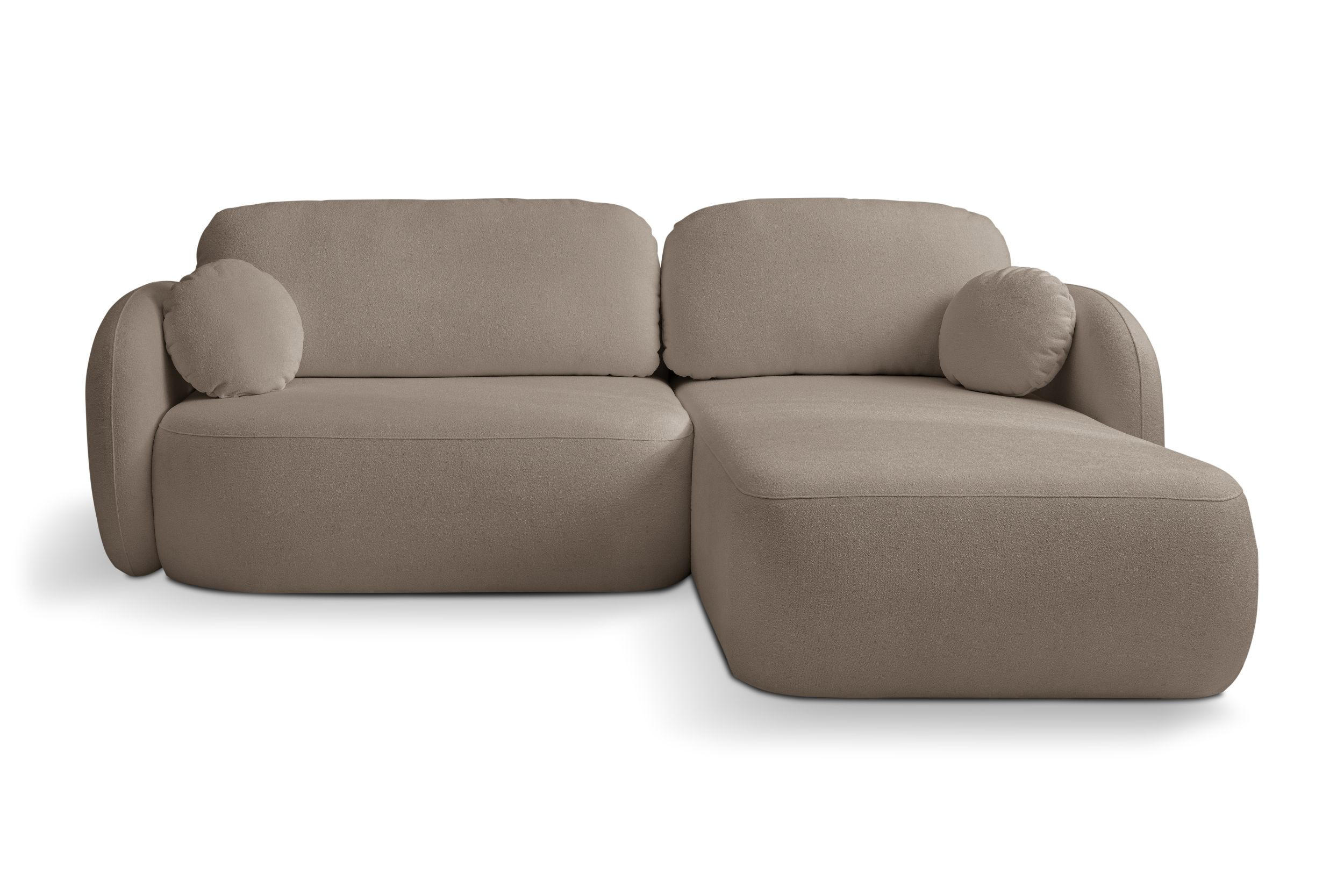 ECKSOFA Olena - Braun (Sicuro 45) - Braun, Holzwerkstoff (248/174cm)