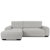 ECKSOFA LINKS BLUME, Hellgrau - Hellgrau, Holz/Holzwerkstoff (271/164cm) - KONSIMO®