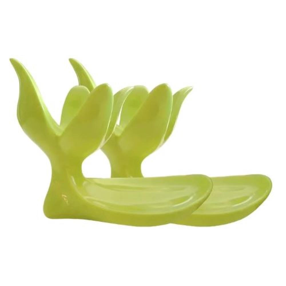 EIERBECHER Set 2 tlg. grün - Multicolor/Grün, Keramik (7/9/12cm) - Luigi Colani Porzellan