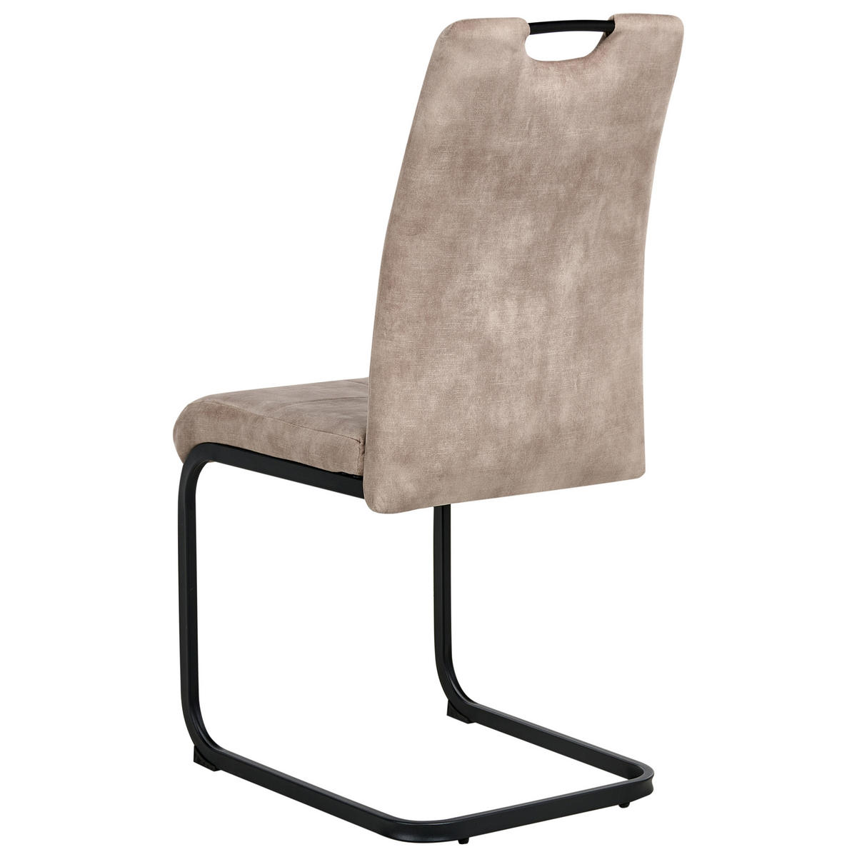 ESSZIMMERSTUHL 4er-Set Stoff Taupe Cisco - Taupe, Textil (43/98/50cm) - Beliani