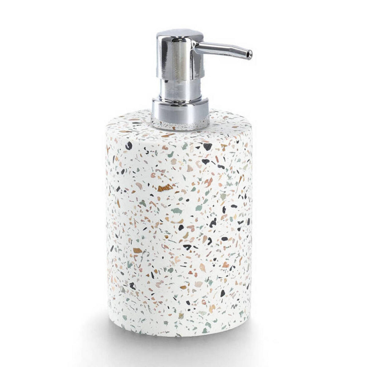 SEIFENSPENDER Terrazzo Ø 8,2 cm - Multicolor, Stein (8.2/16.8/8.2cm)