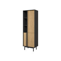 STANDREGAL Alsy 3D AL03 - Eichefarben/Anthrazit, Holzwerkstoff/Kunststoff (63/195/43cm) - MIRJAN24