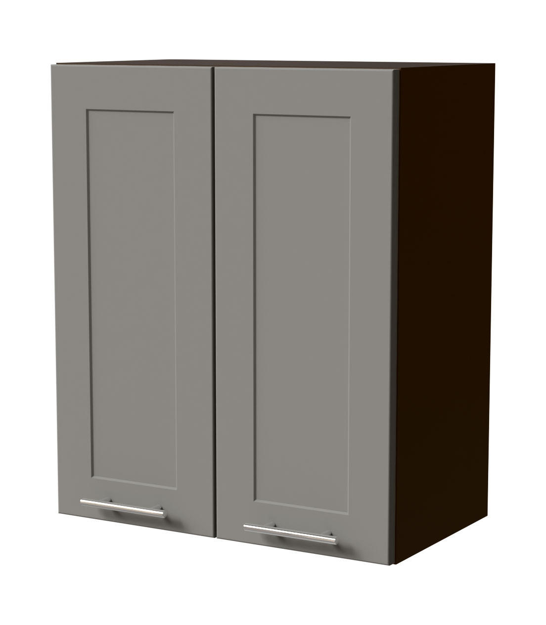HÄNGESCHRANK Oslo W3/60 Lava / Dust Grey Matt 60 / 32,5 / 72cm - Dunkelgrau/Grau, Holz/Holzwerkstoff (60/72/32.5cm) - Feldmann-Wohnen