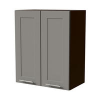 HÄNGESCHRANK Oslo W3/60 Lava / Dust Grey Matt 60 / 32,5 / 72cm - Dunkelgrau/Grau, Holz/Holzwerkstoff (60/72/32.5cm) - Feldmann-Wohnen