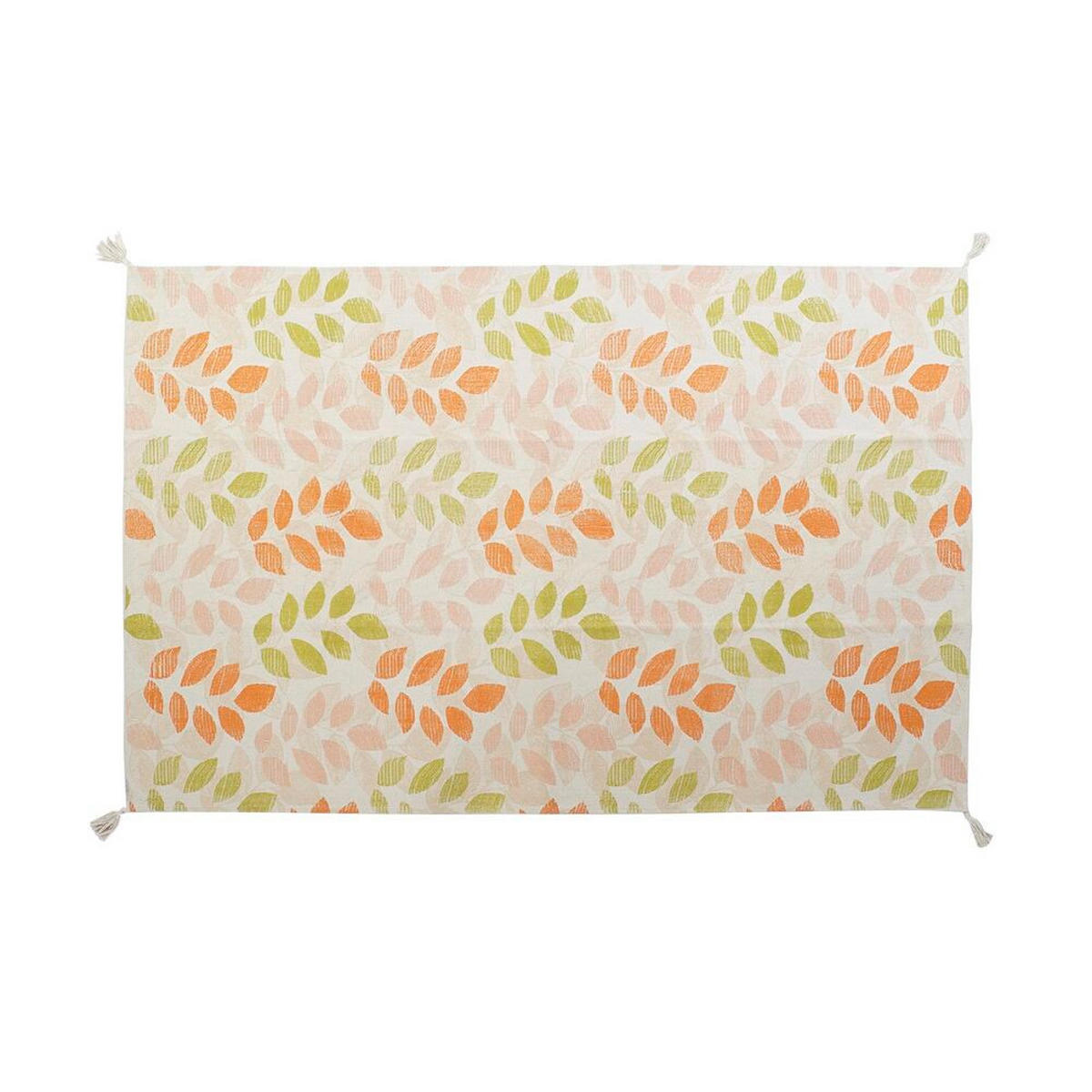 TEPPICH Beige Bunt Pflanzenblatt (120 x 180 x 1 cm) - Multicolor, Textil (120/180cm) - DKD Home Decor