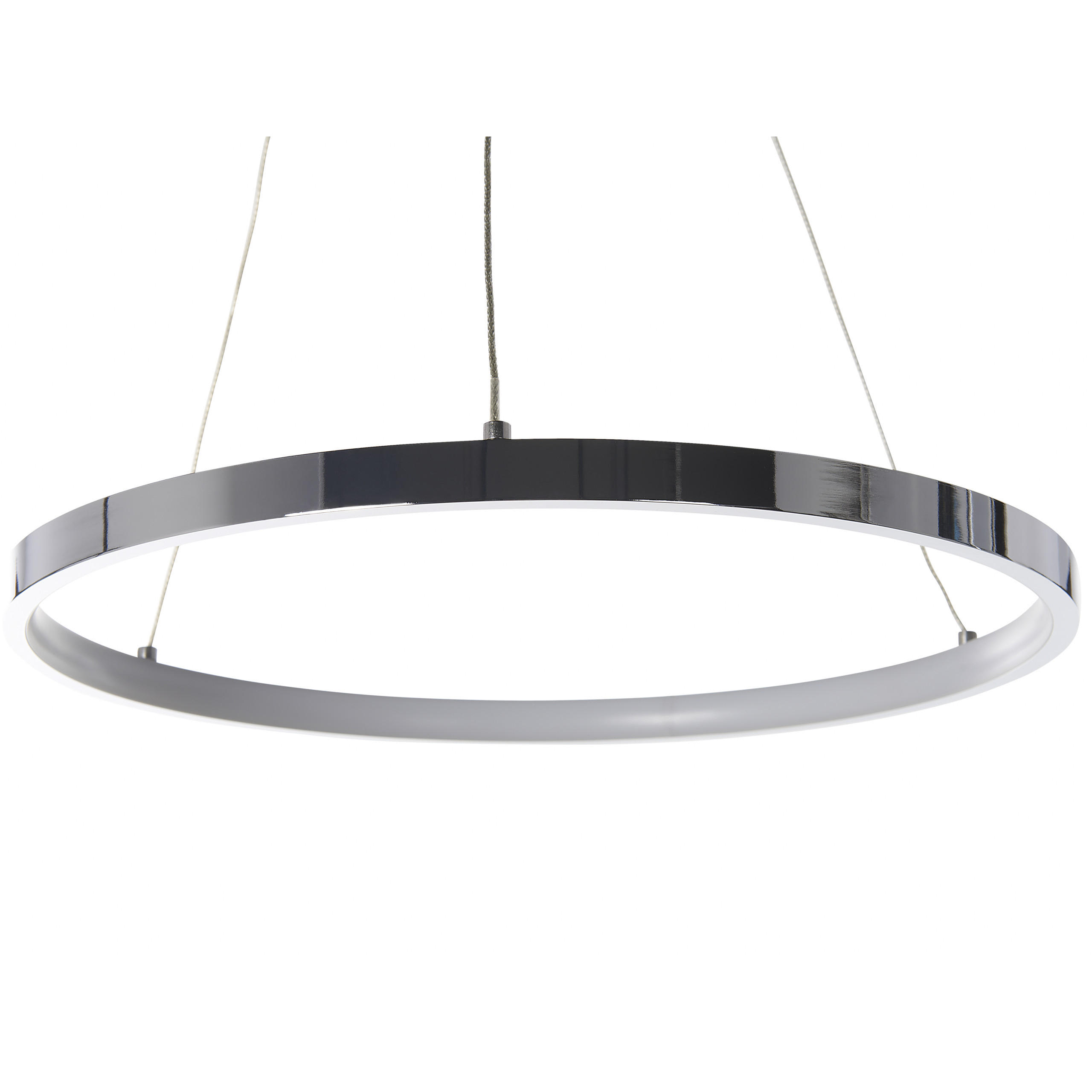 HÄNGELEUCHTE Jordan 40/40/110 cm - Silberfarben, Metall (40/10/110cm) - Beliani