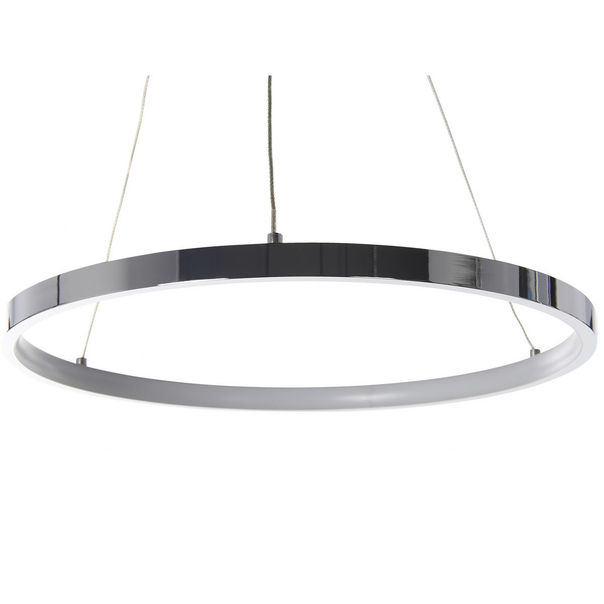 HÄNGELEUCHTE Jordan 40/40/110 cm - Silberfarben, Metall (40/10/110cm) - Beliani
