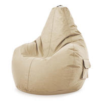 SITZSACK Lounge Chair "Cozy" 80x70x90cm - Beige, Textil (70/90/80cm) - Green Bean