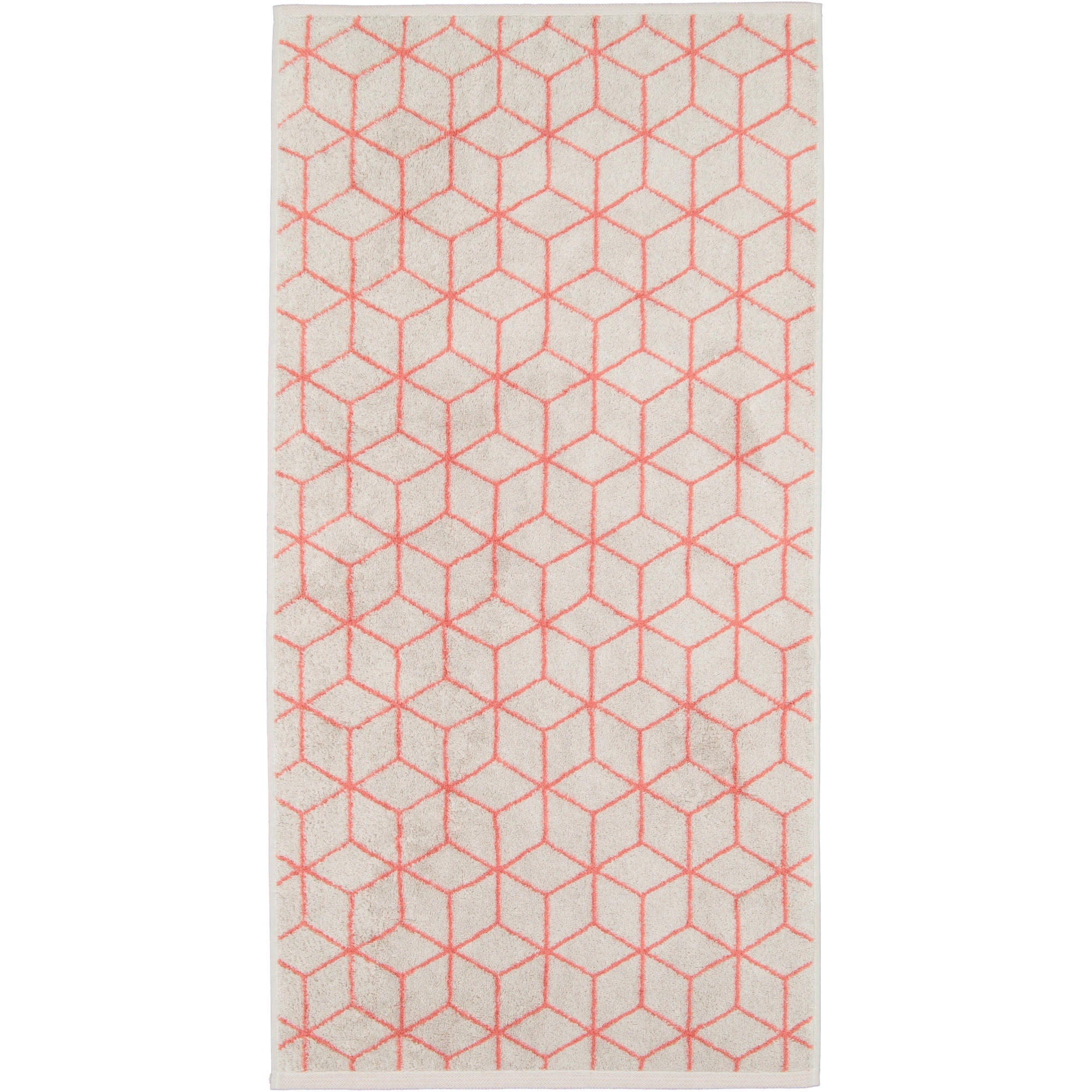 GÄSTETUCH COORDINATES CARRÉ COLORS 2559 FRENCH LINEN/CORAL - 72 - Grau, Textil (30/50cm) - Zöllner