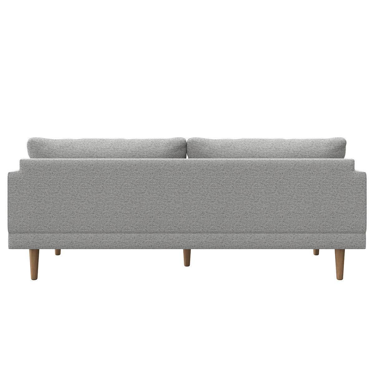 3-SITZER SOFA - Webstoff - Hellgrau, Textil (200/83/85cm) - home24