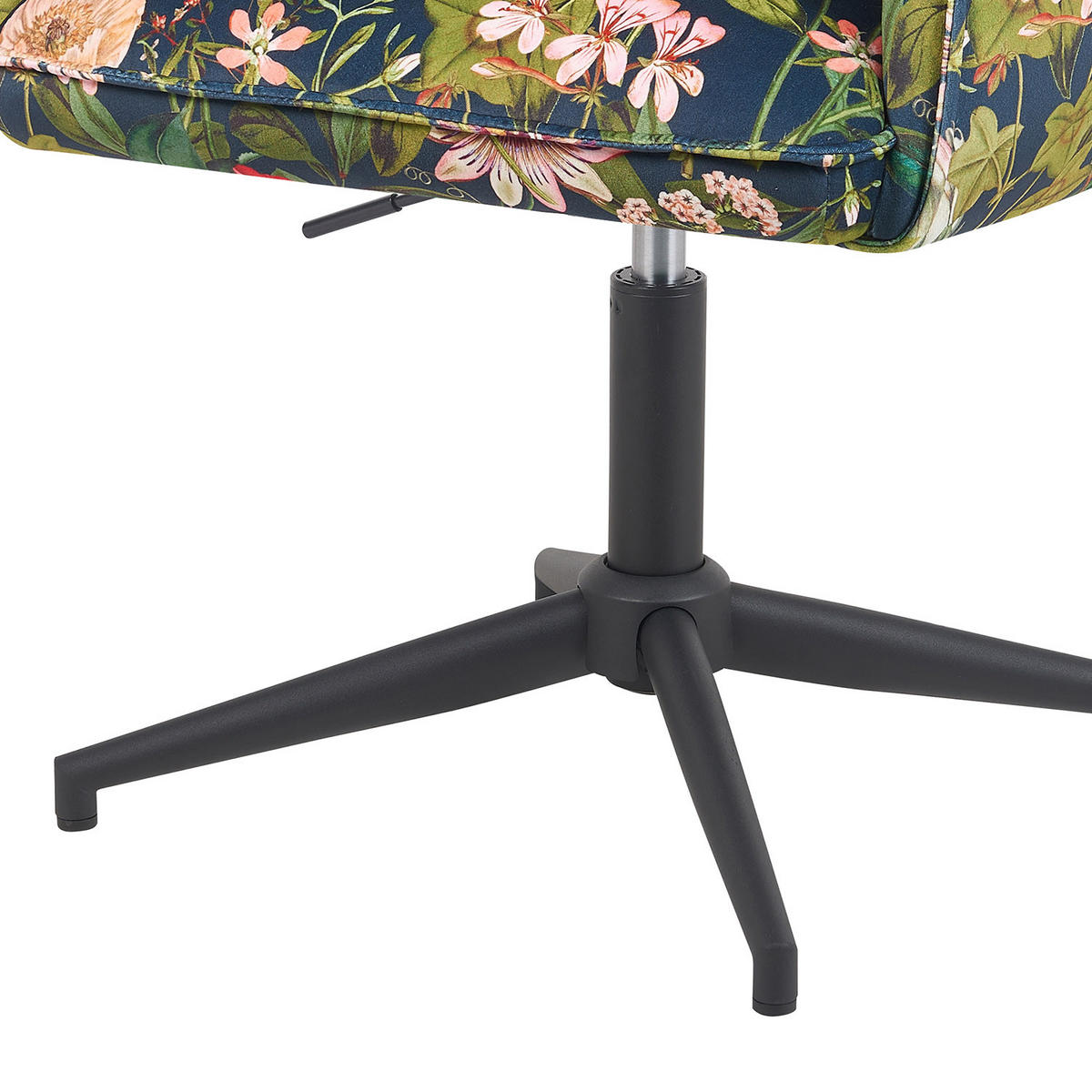 BÜROSTUHL Mika-Till - Multicolor/Schwarz, Textil/Metall (60/85/63cm) - DUBI Möbel