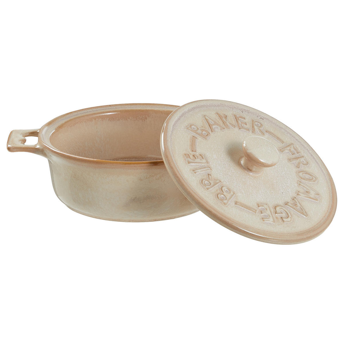 AUFLAUFFORM Portimao - Beige, Keramik (23/18/8cm) - BUTLERS