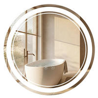 SPIEGEL Rea Led Soft 100 - Transparent, Glas (100/100/2.5cm) - REA