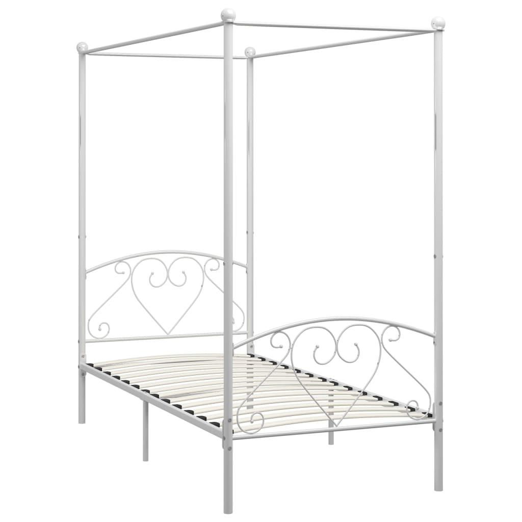 METALLBETT Harper 198/209 cm - Weiß, Metall (190/200cm) - Nettlife