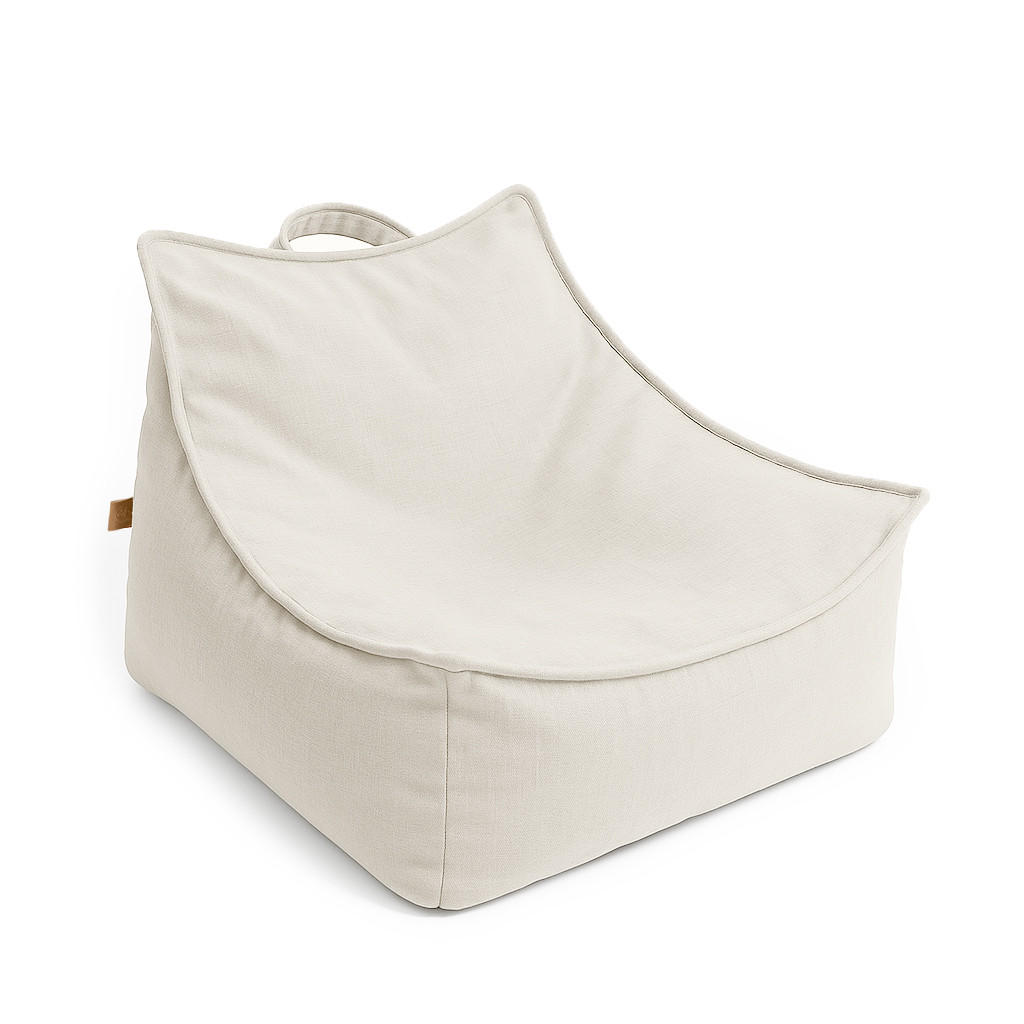 SITZSACK Outzy für Kinder, Eckig, Beige - Beige, Textil (60/35/60cm) - MeowBaby