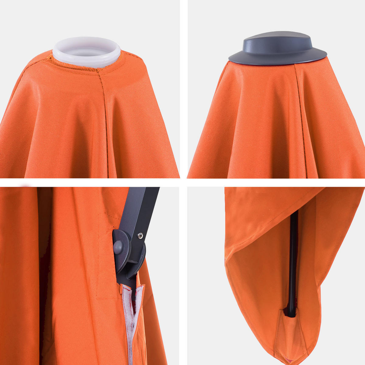 ERSATZ-BEZUG FÜR SCHIRM Orange - Orange, Textil (295/395cm) - MCW