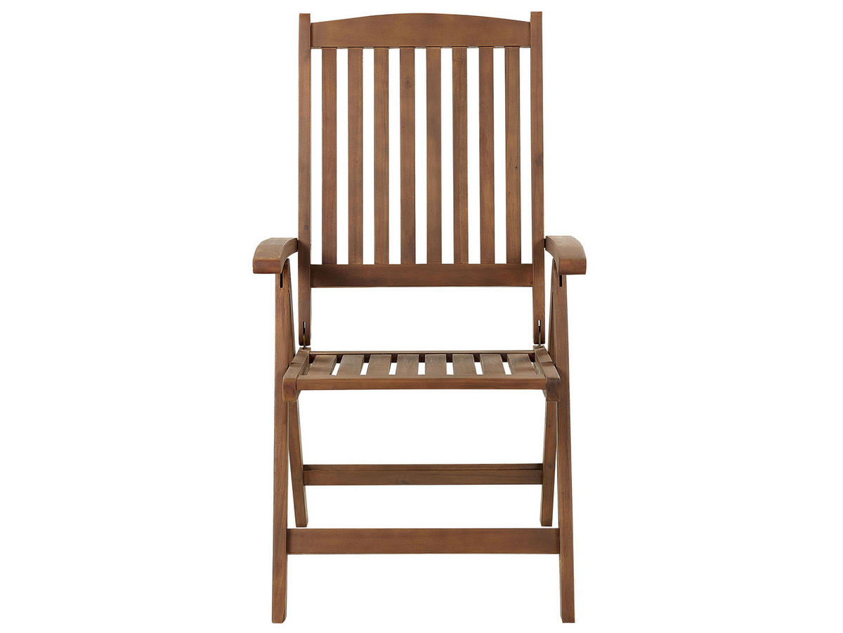 GARTENMÖBEL SET 6-Sitzer mit Sonnenschirm blau Akazienholz dunkelbraun Amantea - Blau/Dunkelbraun, Holz - Beliani