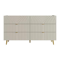 KOMMODE - 140 cm x 40 cm - holz - beige Norsim - Beige, Holz (140/80/40cm) - Vente-Unique