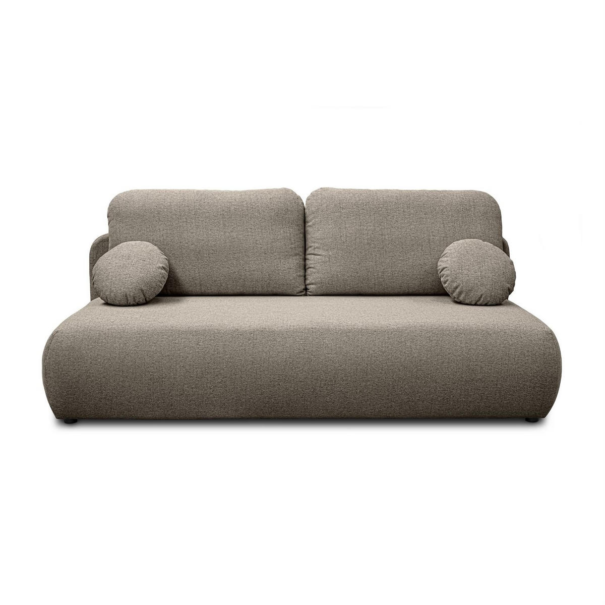 Schlafsofa CLAIRE, zweisitzig, mit Schlaffunktion, Neve 16 - Taupe, Textil (208/90/95cm) - Lookway