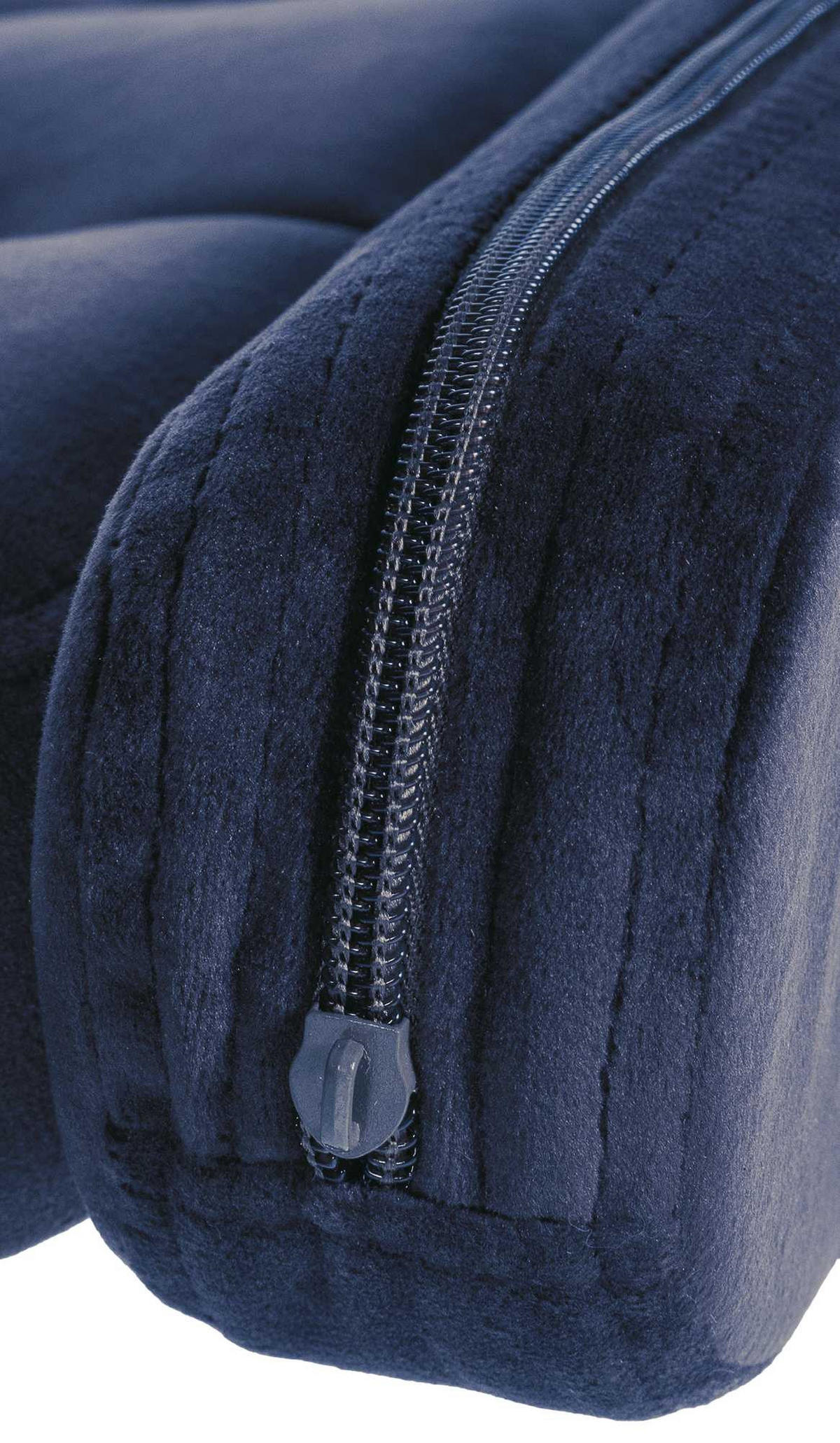 BARHOCKER Samt blau - Blau/Schwarz, Textil (62/103/55cm) - CLP