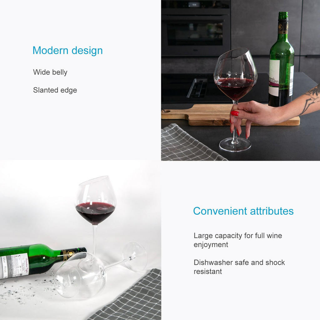 Thumbnail - Intirilife Wein, Transparent, Glas, 0.47 L, leicht zu reinigen, Essen & Trinken, Gläser, Weingläser