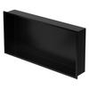 DUSCHNISCHE Schwarz 60/30 cm - Schwarz, Metall (32/10/62cm) - LuxeBath