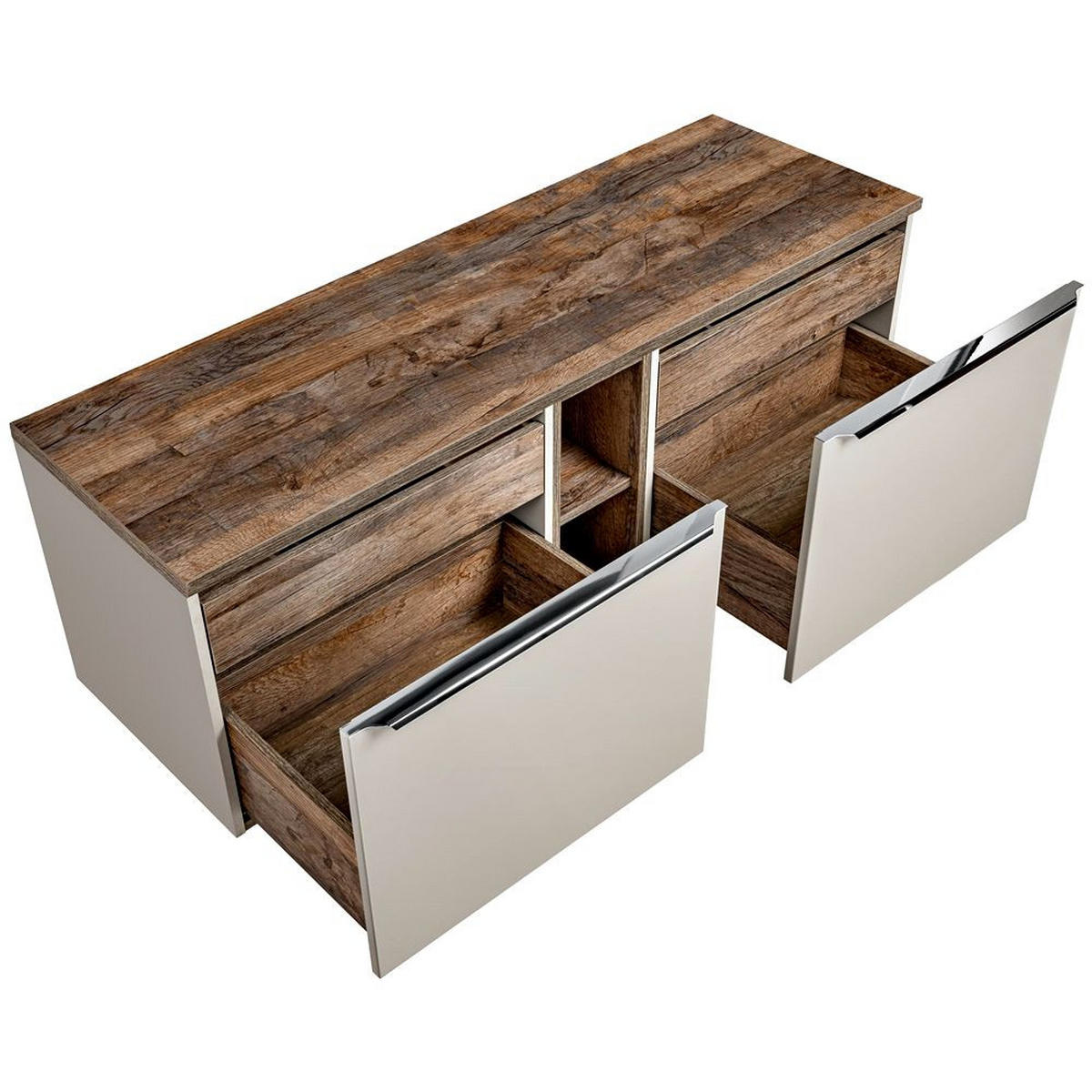 WASCHTISCH Puebla-56 - Beige, Holzwerkstoff (140/64/46cm) - Lomado