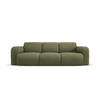 SOFA Molino aus strukturiertem Stoff hellgrün 3 Sitzplätze - Hellgrün, Textil (95/72/235cm) - Micadoni