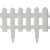 GARTENPALISADE Kunststoff 40/20 cm - Weiß, Kunststoff (1/20/40cm)