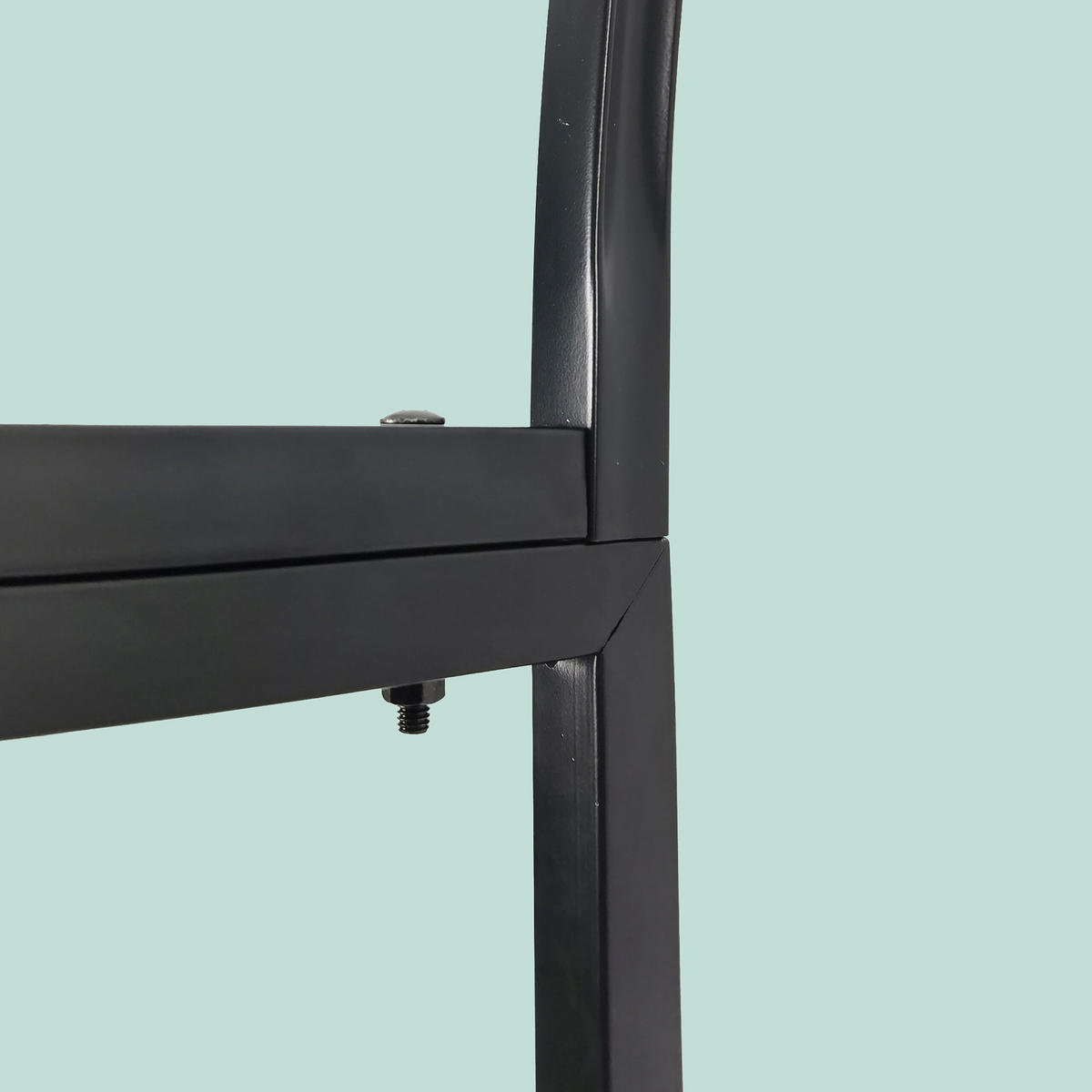 ROSENBOGEN Schwarz Metall pulverbeschichtet Herzdekor 206 cm - Schwarz, Metall (50/206/114cm) - Relaxdays
