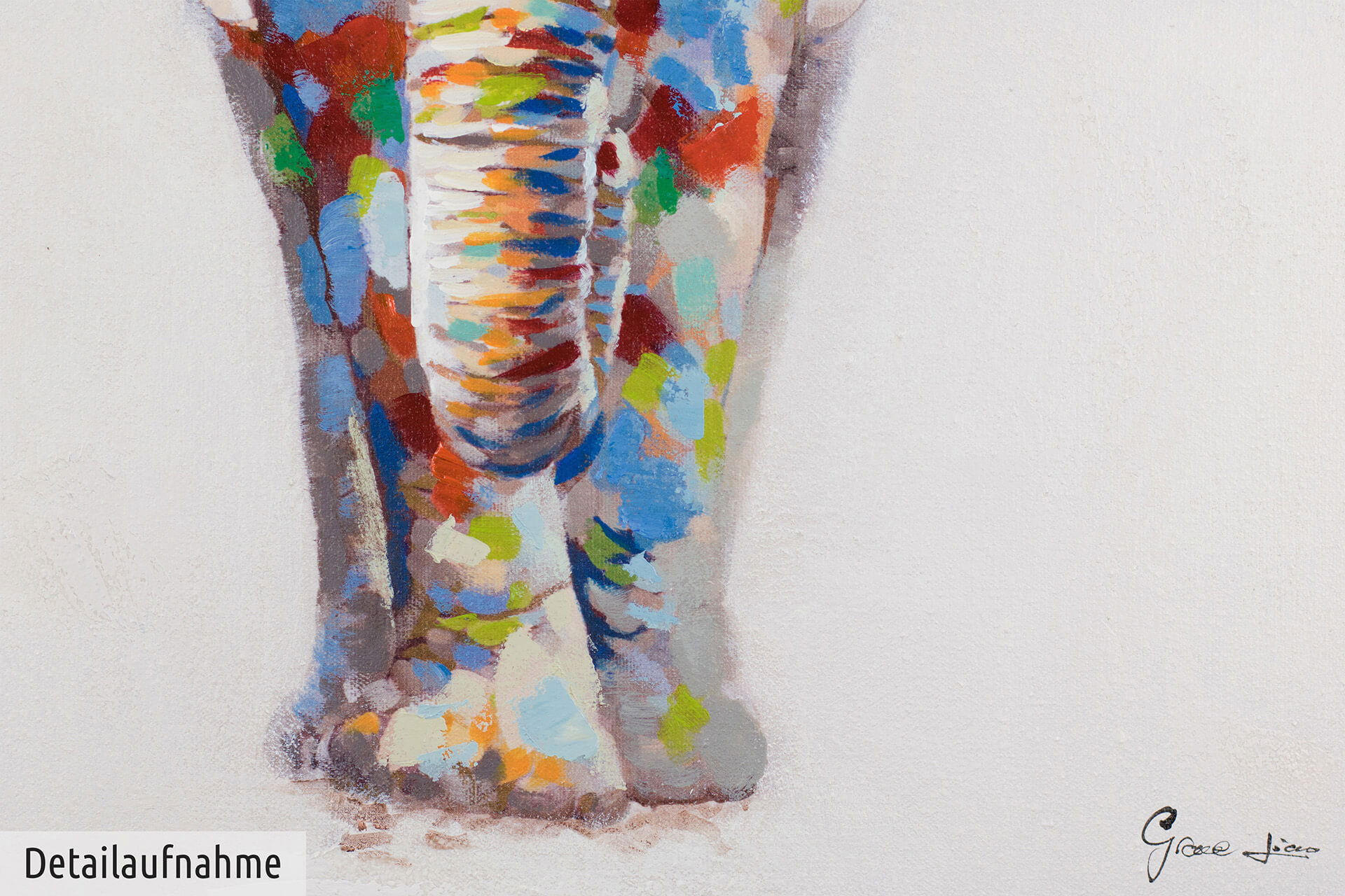 ÖLGEMÄLDE 80/80 cm - Multicolor, Holz/Textil (1.52/80cm) - KUNSTLOFT