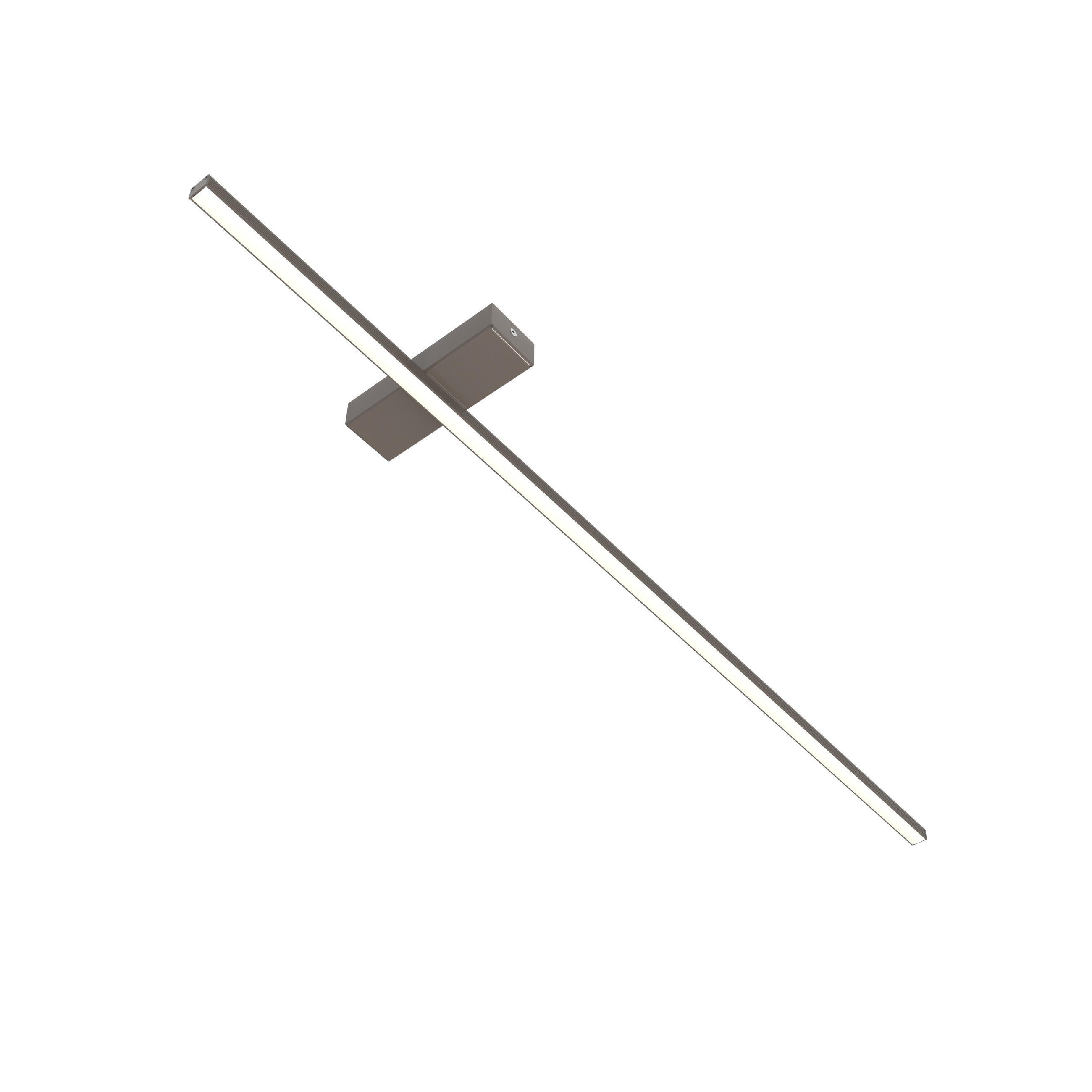 Lumicom Led-Deckenleuchte Graubraun 100x2x2 cm