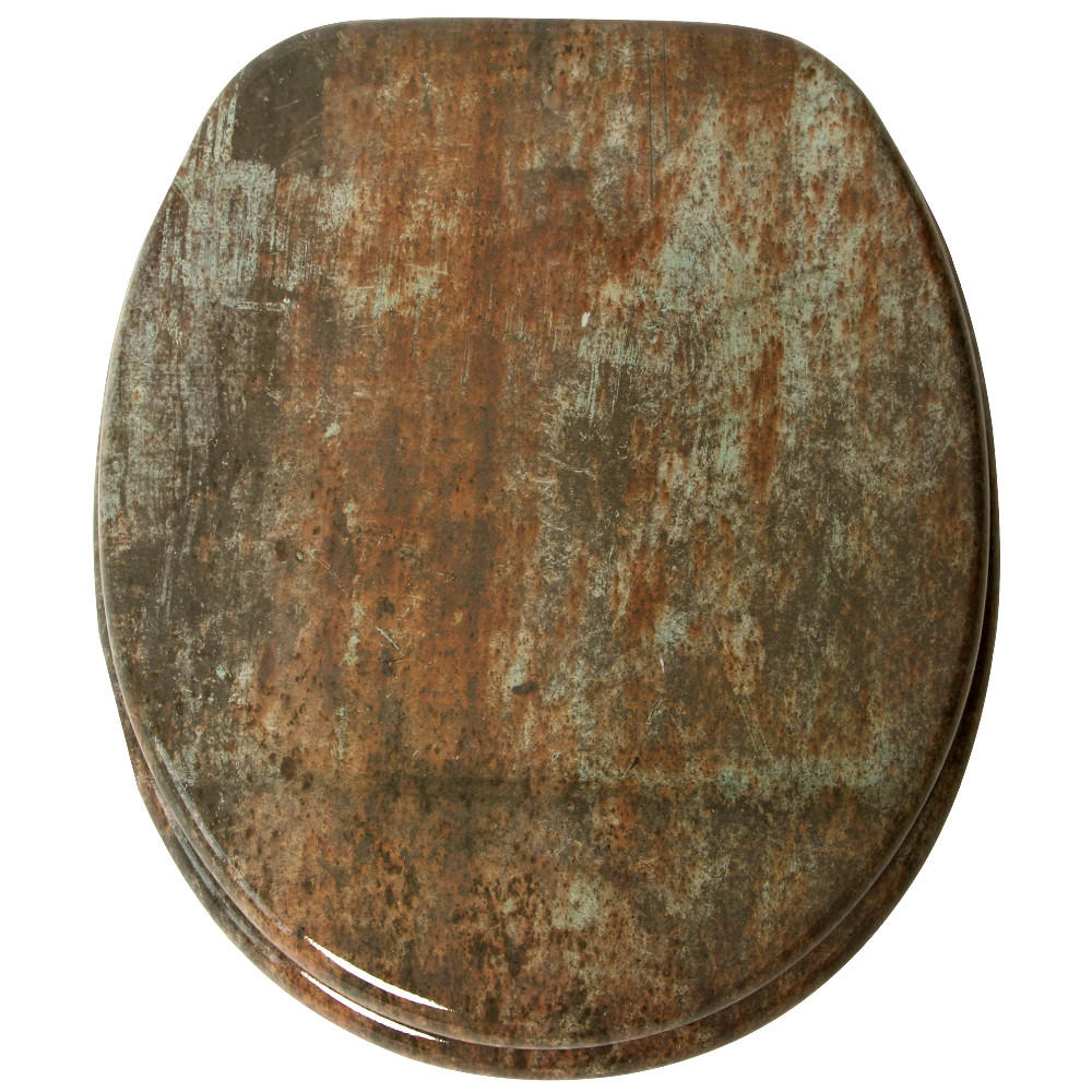 WC-SITZ mit Absenkautomatik Rusty - Braun, Holzwerkstoff (38/6/47cm) - Sanilo