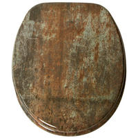WC-SITZ mit Absenkautomatik Rusty - Braun, Holzwerkstoff (38/6/47cm) - Sanilo