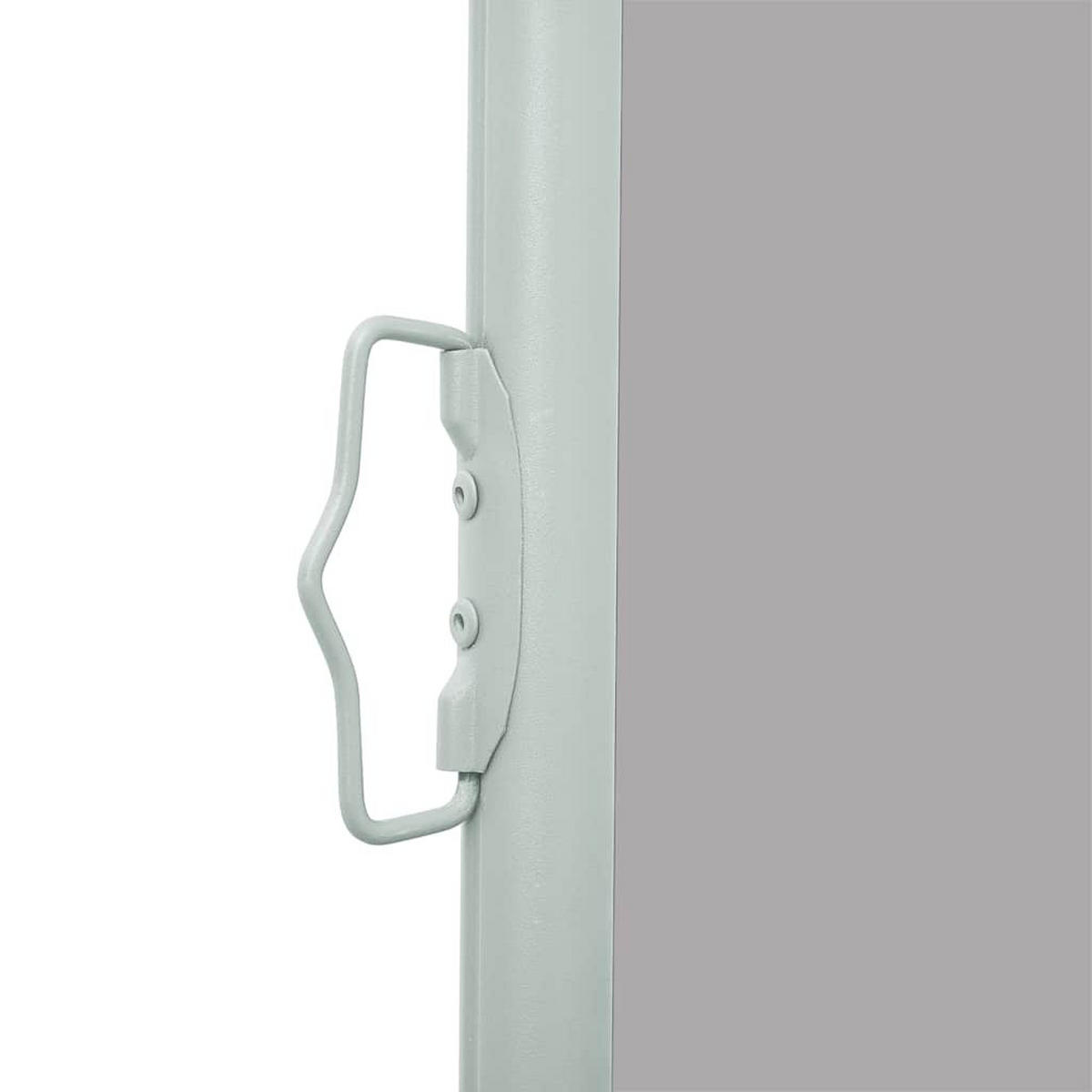 SEITENMARKISE Ausziehbare 120/300 cm, Stahlrahmen und Polyestergewebe, Grau - Grün, Metall (300/120/300cm) - vidaXL