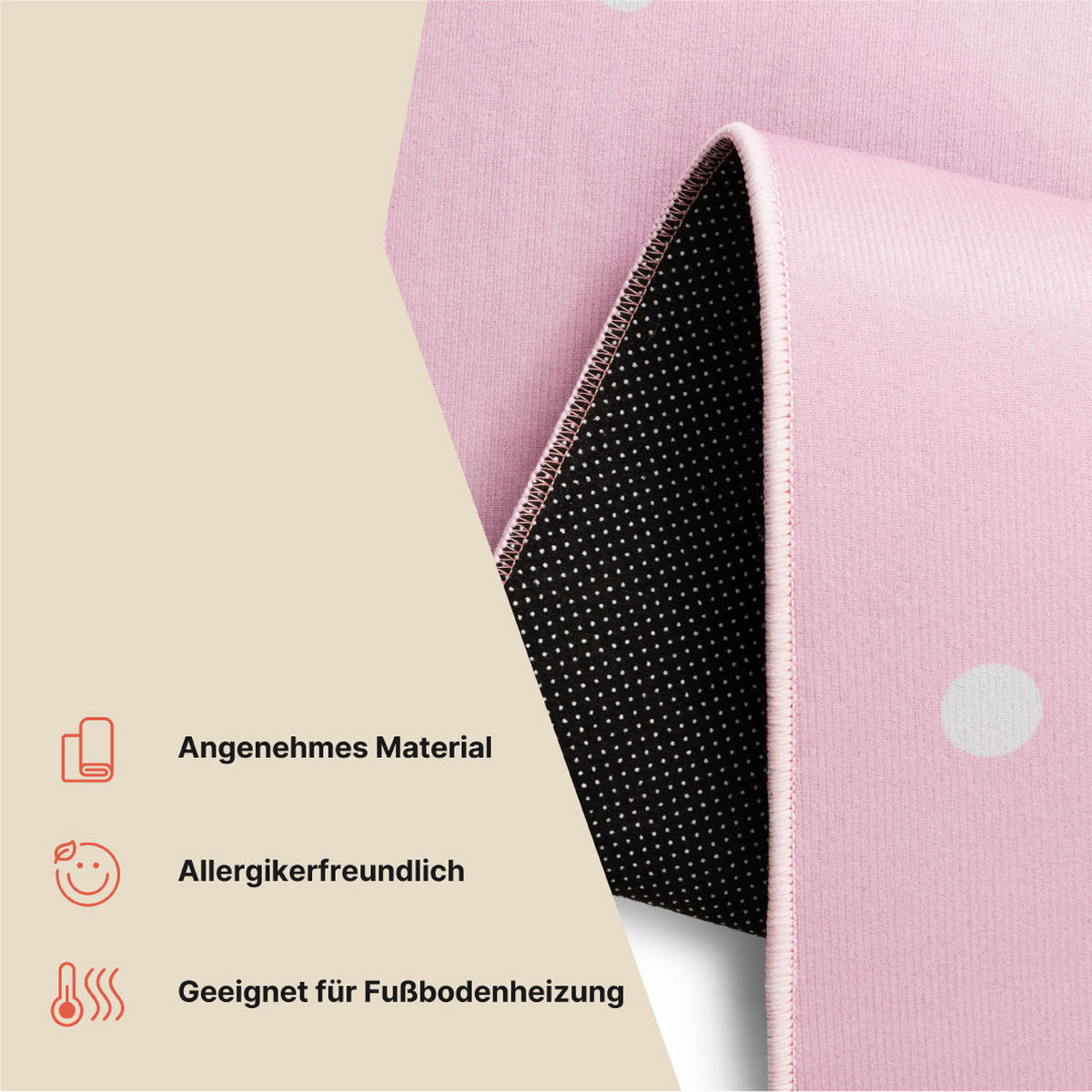 TEPPICH JOY Rosa 180/250 cm - Rosa, Textil (180/250cm) - Tapiso